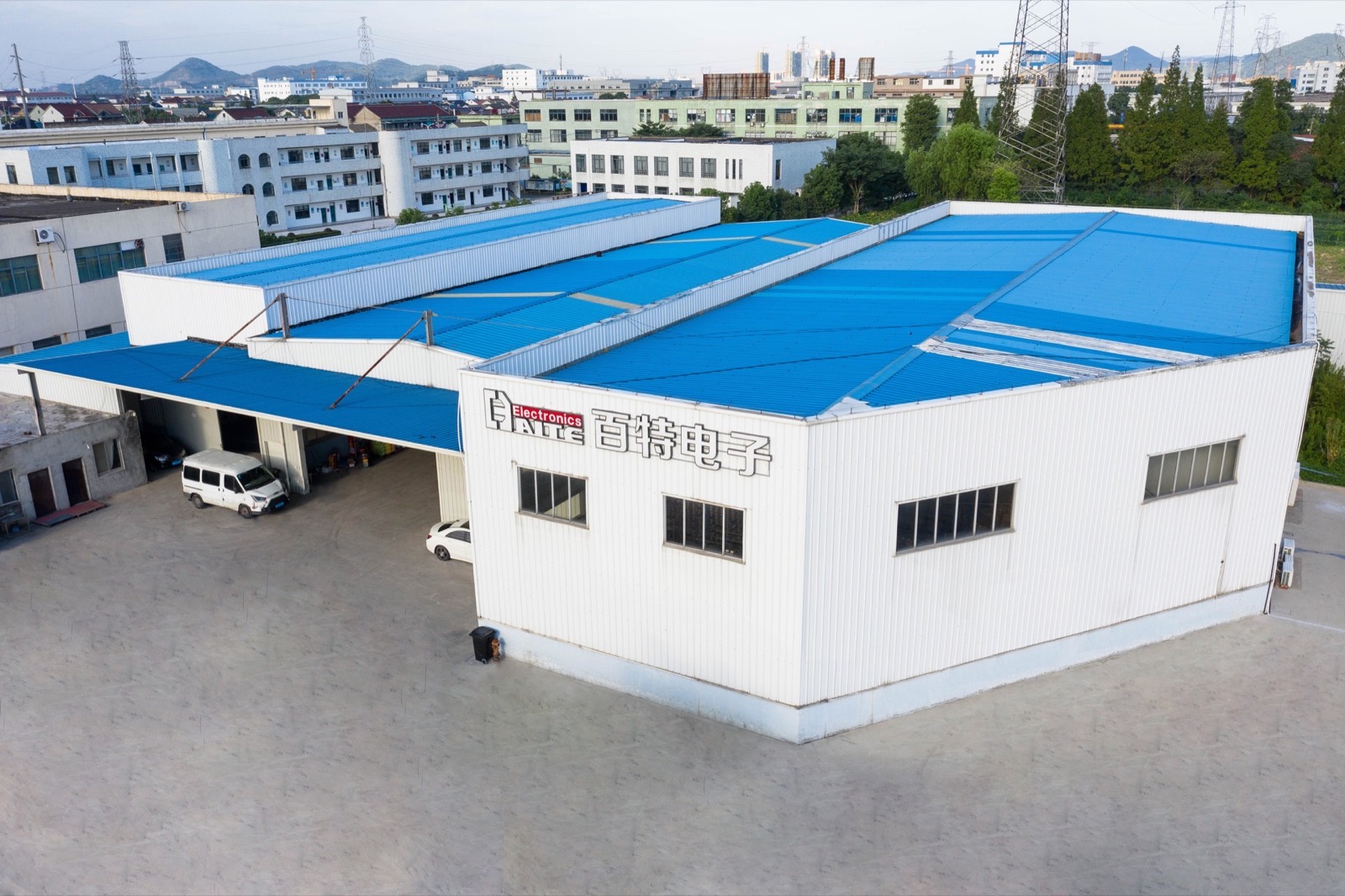 百特电子仓储基地航拍